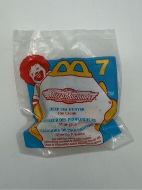1996 Micro Machines McDonald’s Deep Sea Hunter Toy #7 Sealed New Happy Meal